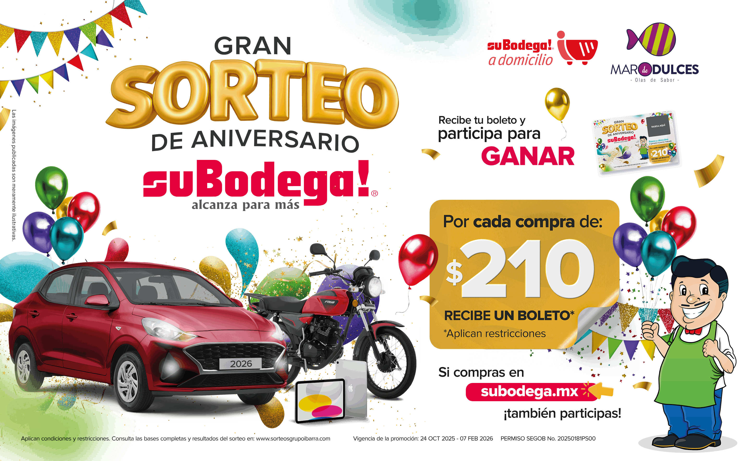 Gran sorteo de aniversario 2025 - Ibarra Mayoreo